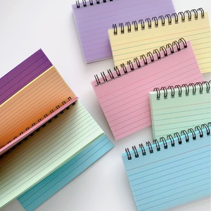 Cuaderno de bobina desmontable con tarjeta de índice de papel de nota Regalo de Libro encuadernado en espiral hecho de cubierta de papel duradera