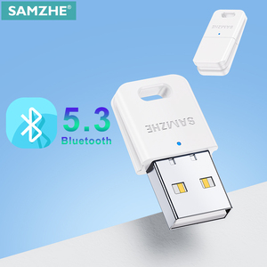 SAMZHE USB蓝牙5.3加密狗适配器适用于电脑扬声器无线鼠标键盘音乐音频接收器发射器蓝牙 - Product Image 1