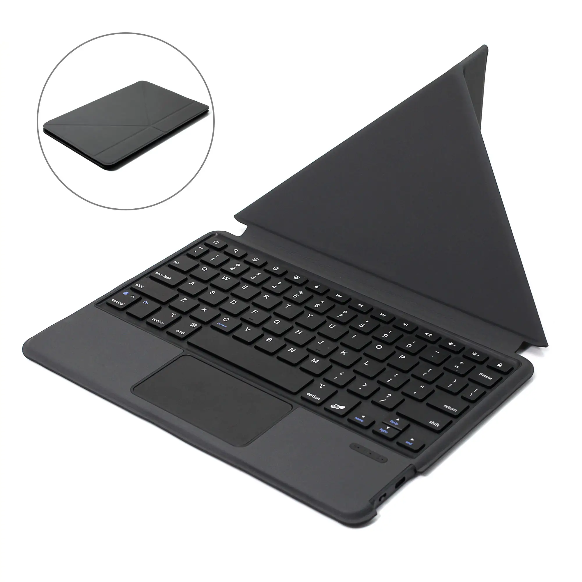 Casing Tablet Penutup Pelindung Keyboard Sabuk Kulit PU Grosir Penopang Pemasok BSCI untuk Samsung iPad Huawei Xiaomi