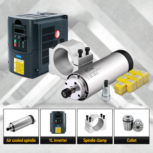 <strong>0.8kw</strong> <strong>Spindle</strong> 65MM ER11 400HZ 24000RPM 110/220V Air Cooling 800w <strong>Spindle</strong> <strong>Motor</strong> Set for CNC Woodworking Aluminum - Product Image 3
