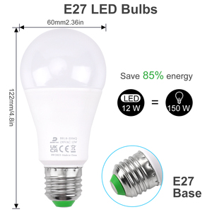 Dusktec 4 מחשבים לייצר הנורה קללת הנורה נמוכה 220v 110v אור e27 הוביל נורה הוביל נורות הביתה - Product Image 2