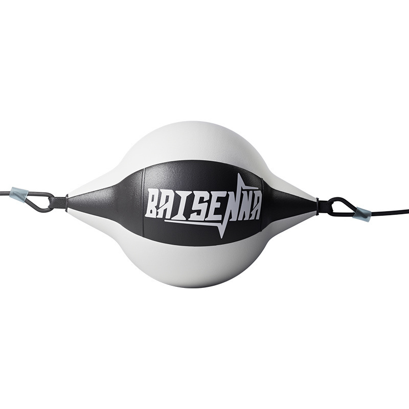 Black and white stitching speed ball