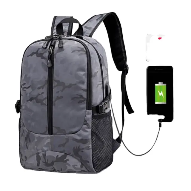 Wasserdichter Freizeitsrucksack mit USB-Ladestation für Herren und Damen