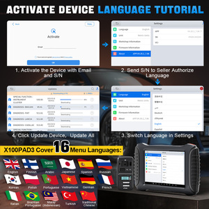 XTOOL X100PAD3 SE V2.0 ALL System Diagnostic Tools Bidirectional Test OBD2 Diagnosis <strong>Scanner</strong> FCA ECU Coding IMMO Car <strong>Scanner</strong> - Product Image 6