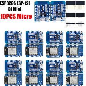 1-10 adet WeMos D1 Mini geliştirme kurulu tip-c/mikro USB ESP8266 ESP-12F CH340G V2 modülü Arduino kiti için WiFi 3.3V Pin