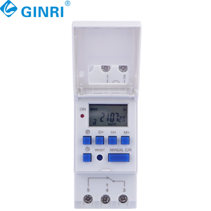 Wöchentlich programmier barer elektronischer Timer AC220V 25A 16A Digitaler Timer-Schalter Relais-LCD-Display-Steuersc halter