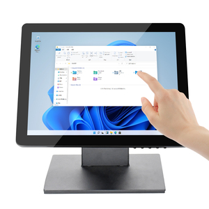 Suministrado de fábrica 15 17 19 pulgadas de pantalla táctil LCD Monitor VGA hd-mi entrada pos monitor de computadora de escritorio táctil DC 12V - Product Image 2