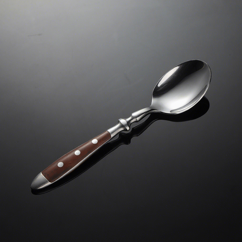 Brown dinner spoon