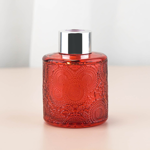 Colorful 100ml Embossed Flameless Aromatherapy Bottle <strong>DIY</strong> <strong>Perfume</strong> Fragrance Diffuser Empty Jar Dispensing Glass Cosmetic Cap - Product Image 6