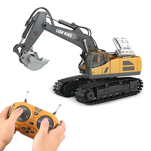 2.4ghz 1/20 Metal Rc inşaat kamyonu iş makinesi oyuncak buldozer modeli alaşım uzaktan kumanda ekskavatör rc - Product Image 4