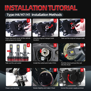 Infitary bán Hot M8 Pro <span class=keywords><strong>Led</strong></span> Đèn Pha 9004 9005 9006 9012 9007 H13 CANBUS 6000K màu H4 H7 <span class=keywords><strong>H11</strong></span> H13 <span class=keywords><strong>Led</strong></span> Đèn Pha bóng đèn - Product Image 2