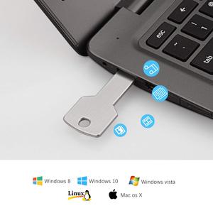 Ücretsiz örnek özel anahtar şekli USB Flash sürücü 128MB-32GB kapasiteleri hediye kutusu ile USB 2.0 arayüzü - Product Image 4