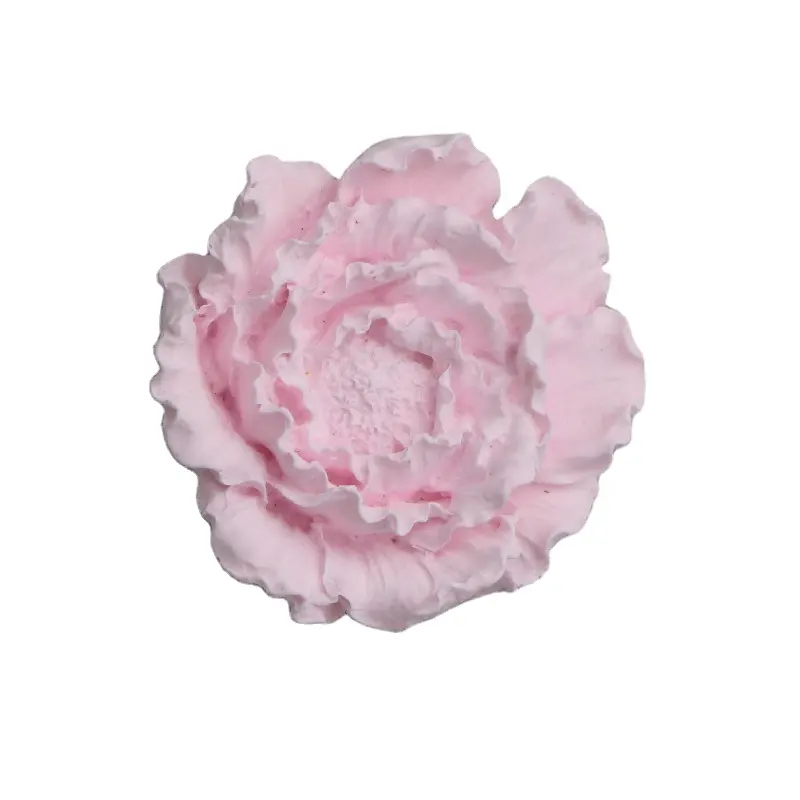 Clipe de ventilação de interior de cerâmica rosa, em formato de peônia, difusor de fragrância