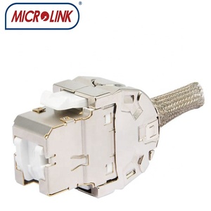3m korumalı keystone jack VOL-OCK6A-SE aletsiz kepenkli cat6a STP RJ45 10G ağ modülü - Product Image 6