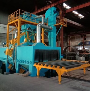 Large-Sized Roller Conveyor Shot <strong>Blasting</strong> Machine with Engine Motor Pump-for Cleaning Longer Parts Deflashing Burnishing - Product Image 2