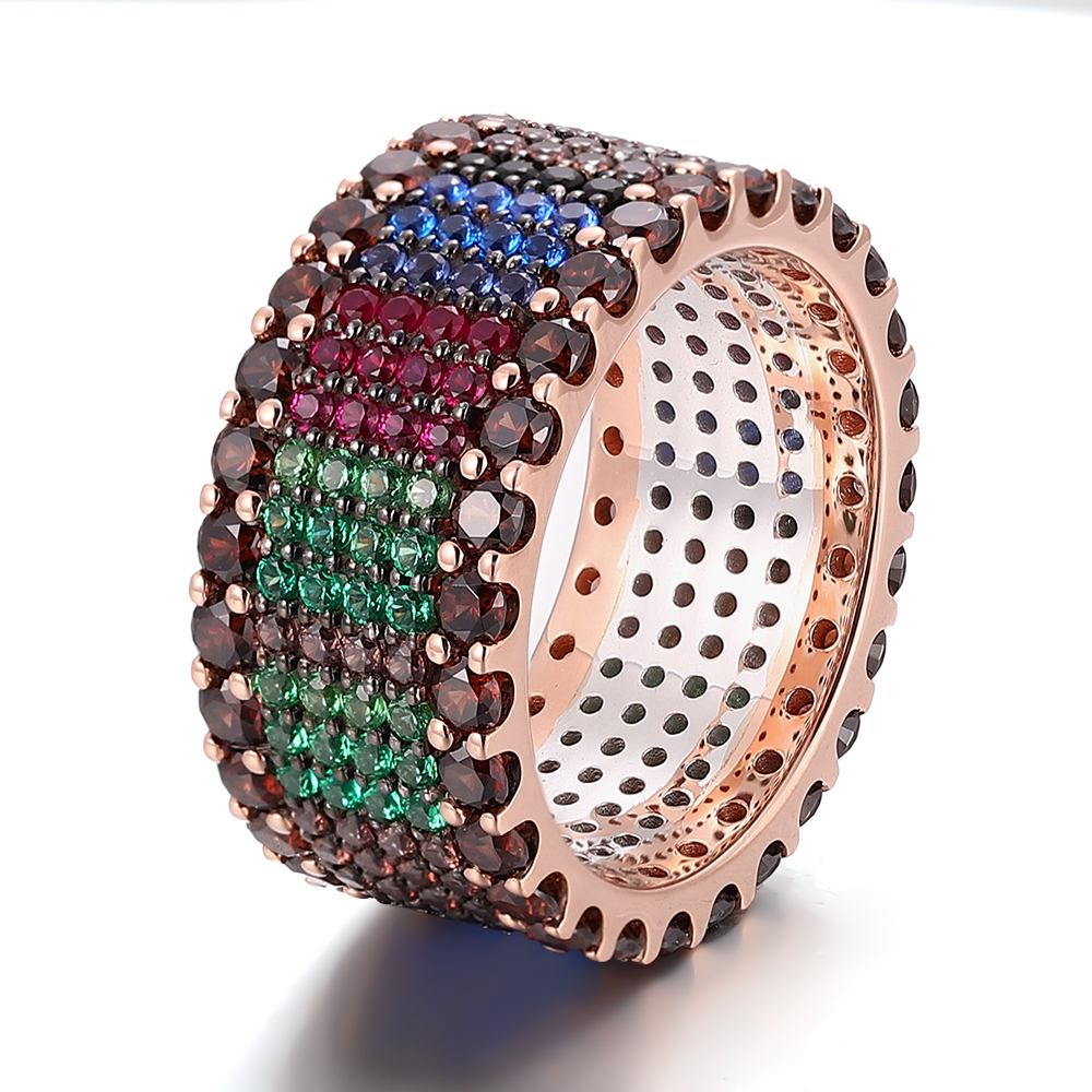 แหวนพลอยทองกุหลาบ 14k