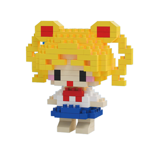 カスタムメイドアニメスタイルミニPVC & PP 3Dビルディングブロックキャラクターモデル教育玩具セットバルク