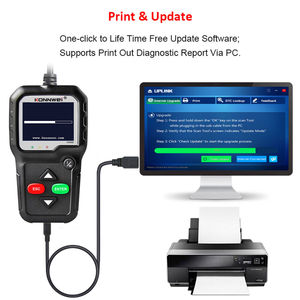 100% konnwei רכב obd2 סורק kw680 מכונית תקלה מכונה קוד שגיאה קורא evap כלי pk
