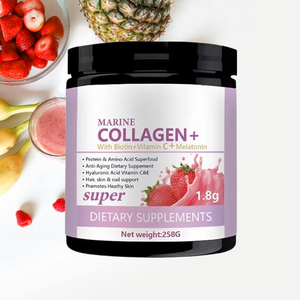 OEM cilt sağlık takviyesi cilt saç tırnak bakımı saf kollajen tozu içecek C vitamini tozu kollajen cilt güzellik için - Product Image 1