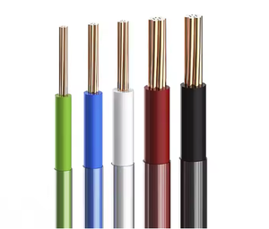 Thwn THHN สายไฟฟ้าไนลอน AWG 4 6 8 10 12 14เกลียวทองแดงสายไฟฟ้าอาคาร - Product Image 4