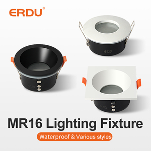 埃尔杜现代设计MR16 COB发光二极管模块IP65防水铝车身Gu5.3 Gu10圆形筒灯Cob家用聚光灯外壳