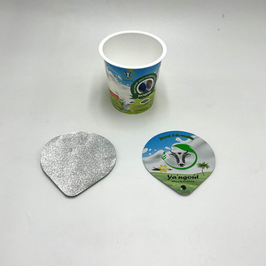 Custom logo 125ml IML Ice Cream <strong>Cup</strong> with Foil Lids Yoghurt Container Yogurt Pots - Product Image 3