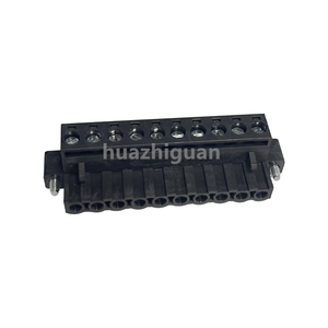 2EDGKM 5,08 MM 10 Pin Macho Negro Auto Terminal Arnés de cables Conector a tope PCB Enchufe de cableado Bloques de enchufe 2EDGM-5.08-10P-21 - Product Image 1