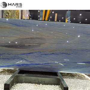 Çin fabrika taş yarı değerli taş doğal gökyüzü mavi Azul <span class=keywords><strong>Macaubas</strong></span> kuvarsit levha çatı penceresi kuvarsit