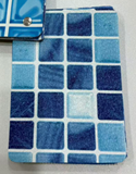 Bleu --- Mosaïque de simulation antidérapante