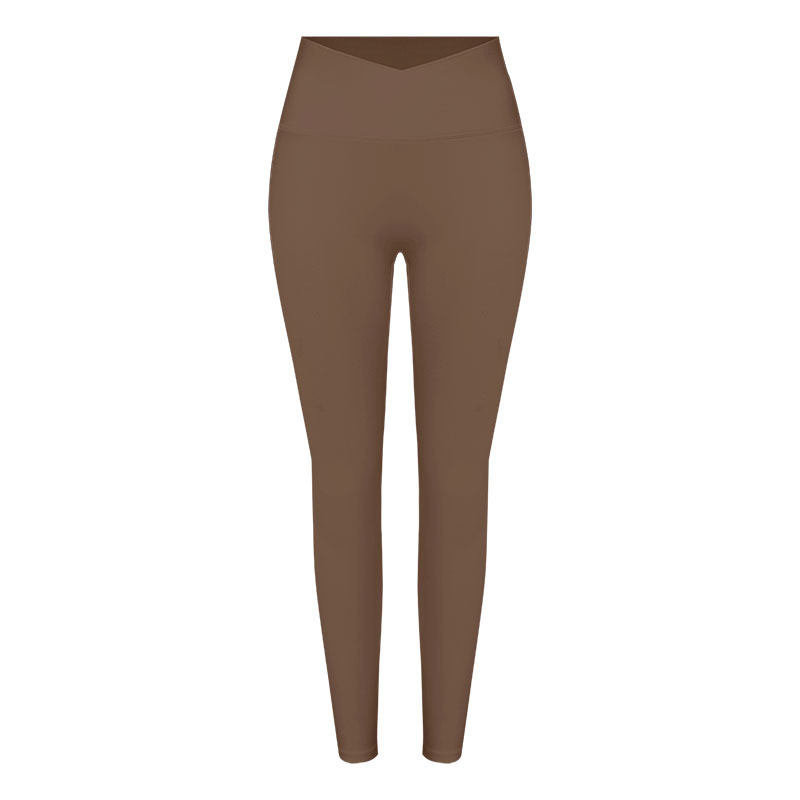 Leggings marrón trufa (cintura en V)