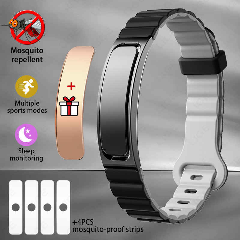 Cáscara negra cubierta negra Cubierta dorada tira anti-mosquito