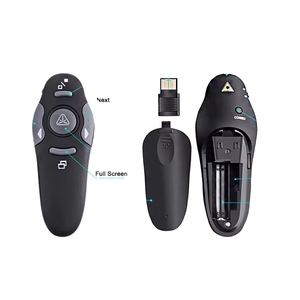 2.4GワイヤレスUSBプレゼンターパワーポイントプレゼンテーションレーザーポインターPPTリモートクリッカープラスチック教育音声インジケーター学習 - Product Image 2