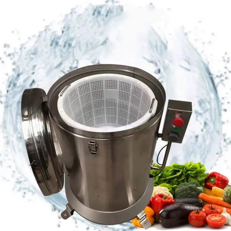 Electric salad spinner dehydrator potato chips centrifugal dehydrating dewatering machine