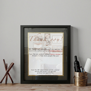 Handmade Simple Rectangular Wall Picture <strong>Frame</strong> Customized Wood Alloy Logo Decorative Cardboard Photo <strong>Frame</strong> Guangdong China - Product Image 1