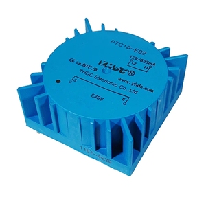 YHDC 10VA doppio 110V/115V/120V ingresso doppio 7V/9V/12V/15V/18V/22V AC uscita audio utilizzo PCB trasformatore toroidale PTC10 - Product Image 2