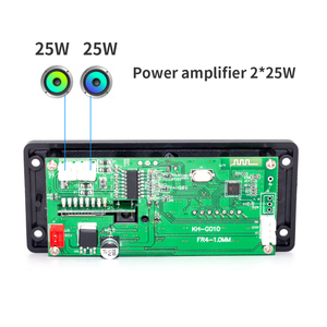 บอร์ดเครื่องขยายเสียงถอดรหัส MP3 2*25W พร้อม FM/tf/usa/aux สำหรับลำโพงรถยนต์ระบบบลูทูธมาเธอร์บอร์ดถอดรหัสเสียง - Product Image 4
