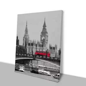 Hot bán khách sạn trang trí Poster London Big Ben đường phố phong cảnh HD hình ảnh in tường nghệ thuật đóng khung bức tranh vải - Product Image 1