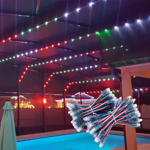 WS2811 LED IC 50ชิ้นต่อสตริงบูธ DJ ไฟ LED RGB LED Light Pixel - Product Image 6