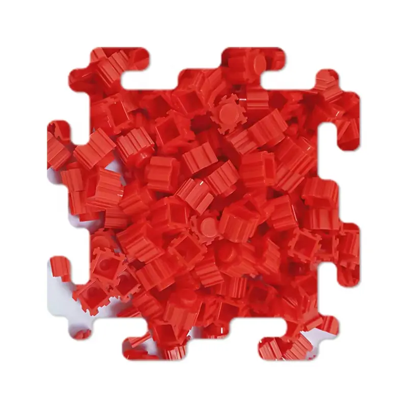 Pellets de bloques rojos, venta al por mayor, 6mm, 8mm, 10mm, 18mm, varios estilos, bloques de construcción DIY gratuitos para crear tus propios productos imaginarios
