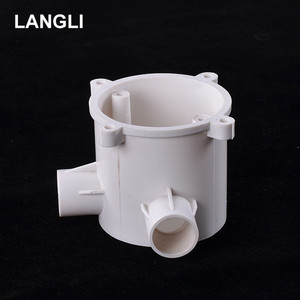 Electrical Plastic PVC Cable Coupling Bending Connect Joint <strong>Conduit</strong> Hight <strong>Two</strong> Way Circular Junction Box