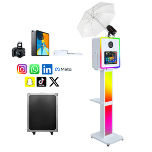 Portable Premium Square Head iPad Dslr <strong>Photo</strong> Booth with Ring Light or Flash Light - Product Image 6