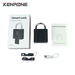 KENRONE 500mAh充電式リチウム電池スマートロック指紋Tuya南京錠キー付き