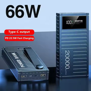 <span class=keywords><strong>2025</strong></span>新设计的高容量10000毫安移动电源4 <span class=keywords><strong>USB</strong></span> 1 C型快速输出端口配有便携式挂绳移动电源