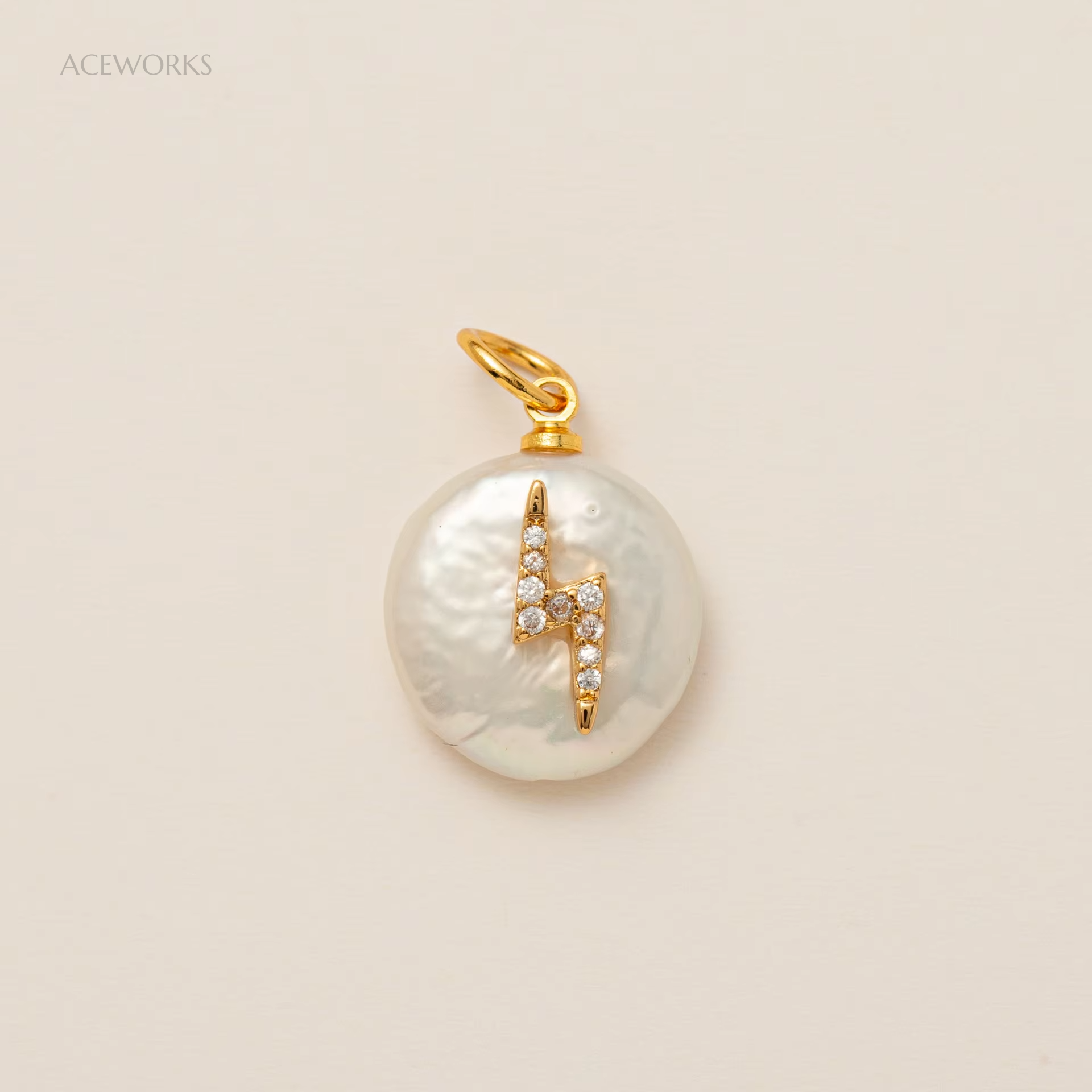 Lightning - Freshwater Pearl - 1PCS Gold
