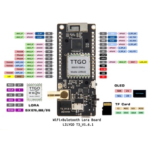 LILYGO TTGO LoRa32 V2.1 _ 1.6 Version ESP32-Entwicklungsplatine 433/868/915/923MHz WIFI Bluetooth LoRa-Modul mit 0,96 ''OLED