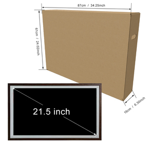 Reproductor de vídeo de madera de 21,5 pulgadas, Digital marco de fotos, pantalla publicitaria con imagen, bucle de vídeo, marco de fotos Digital LCD IPS