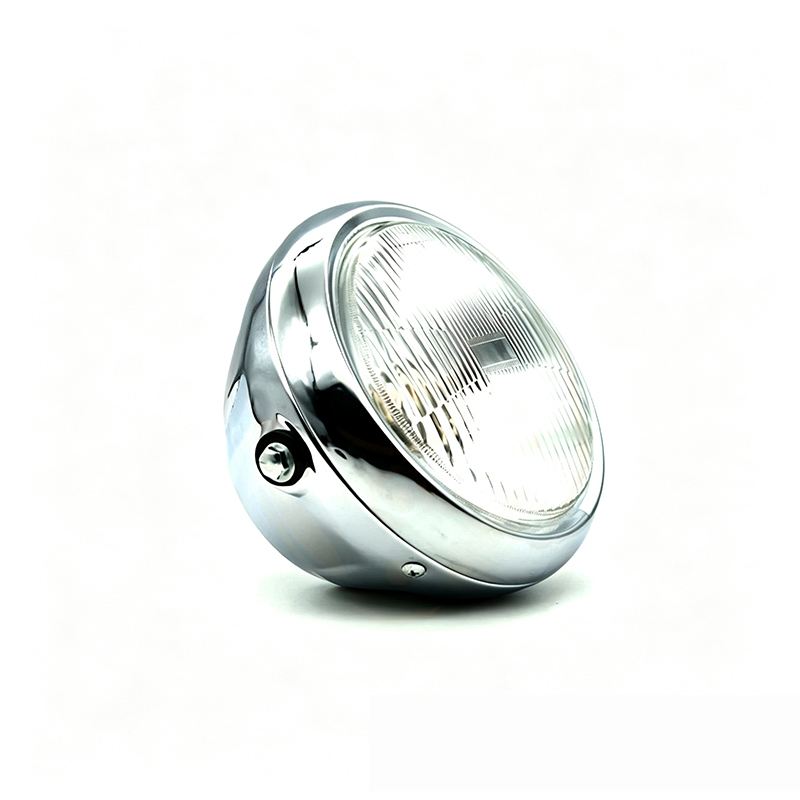 Phare 7" Chrome Transparent