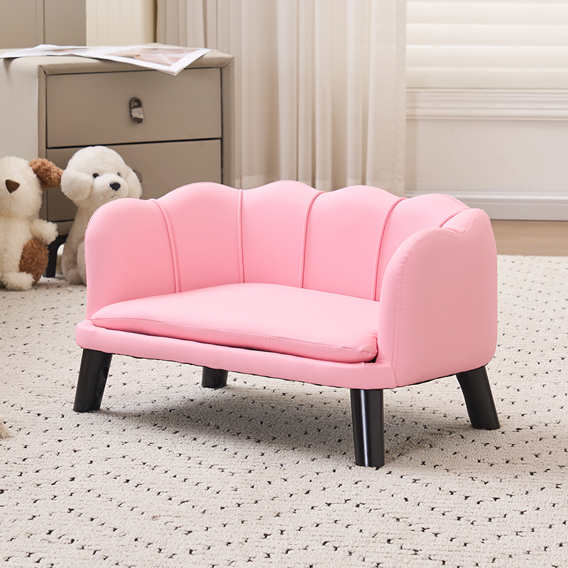 Pink cat paw leather