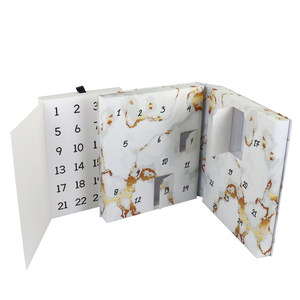 Groothandel noel Advent Kalender pembe kirpiklere Marvel doldurun kendi Mini noel numaraları çıkartmalar kart Advent takvimi mücevher kutusu - Product Image 6