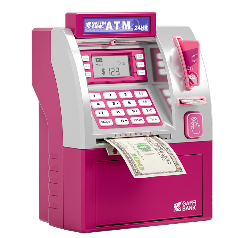 Cajero automático para retirada de efectivo - rosa - inglés - caja sellada